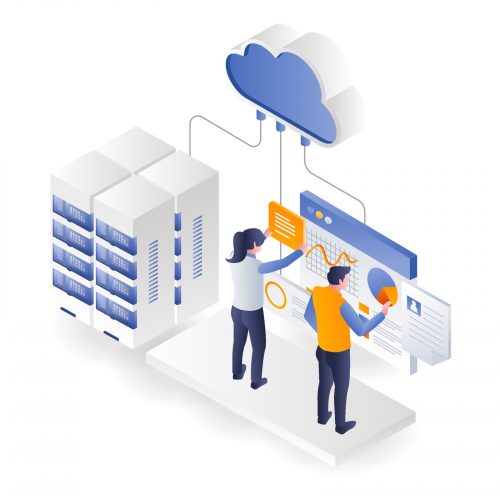 The team is compiling cloud server analysis data